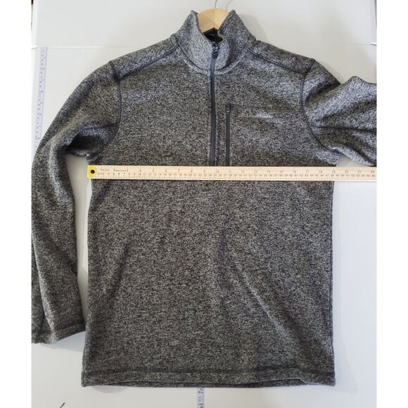 Eddie Bauer Mens Small Gray 1/4 Zip Pullover Sweater Fleece Outdoor Layering - Picture 3 of 5